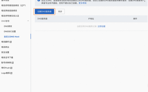 [阿里云域名]自定义DNS Host（自建DNS服务器）-云淘科技