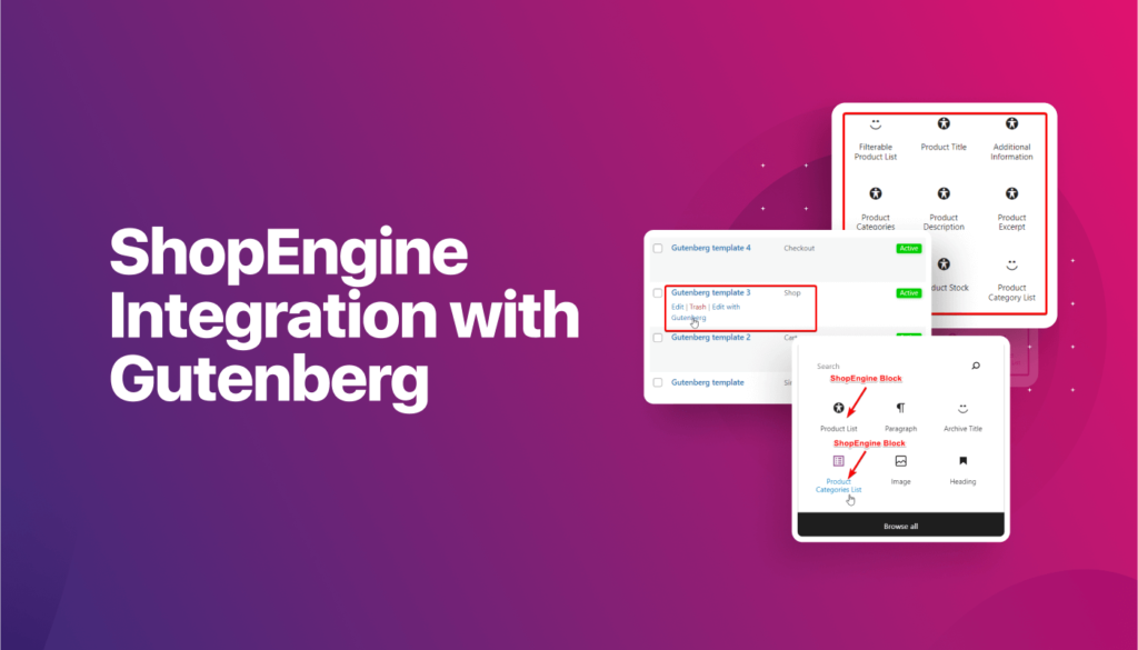 ShopEngine与Gutenberg集成：构建更强大的WooCommerce__wordpress教程